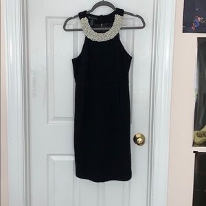 VINTAGE Black Wool Dress